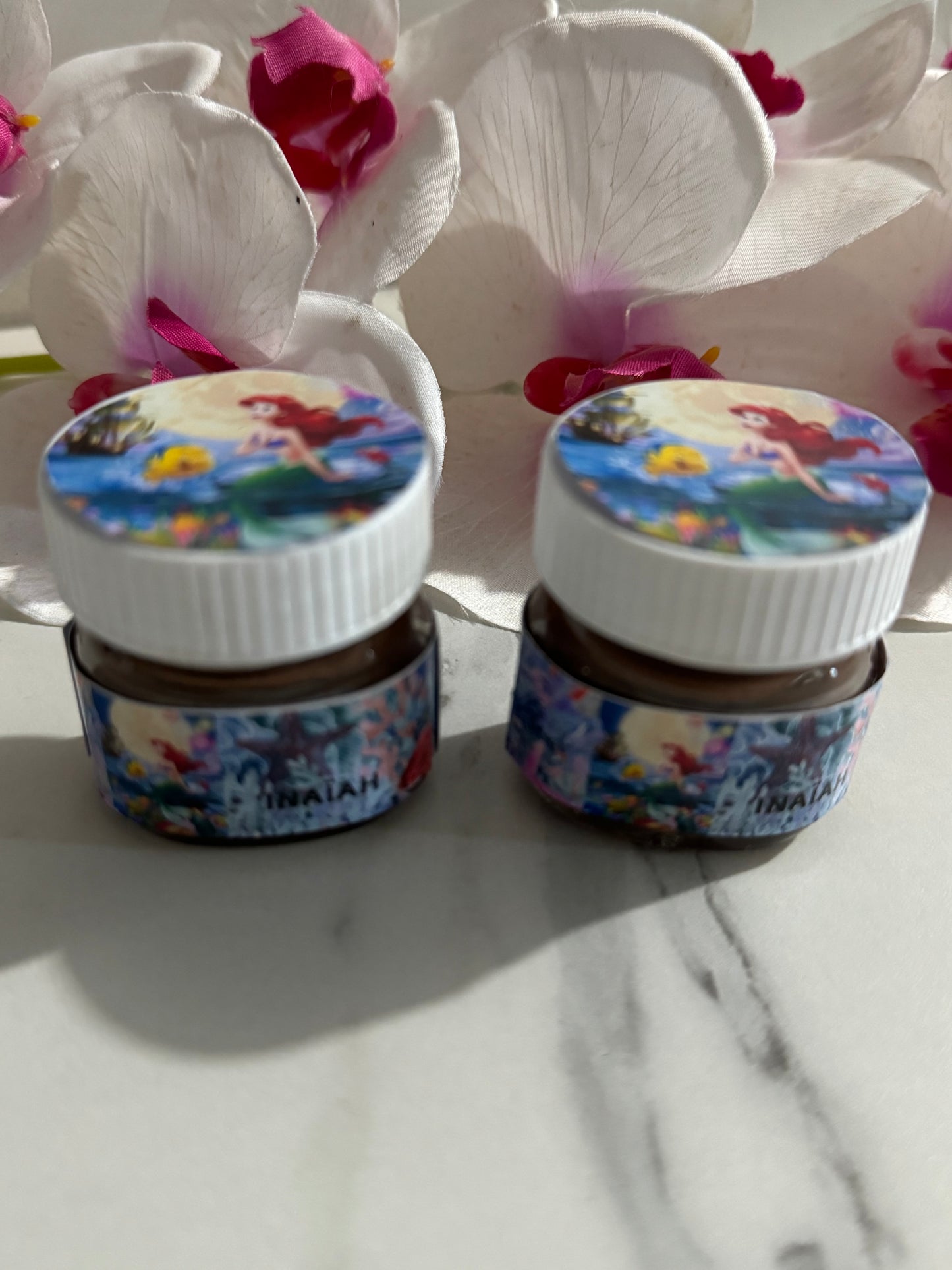 Mini pot de Nuttela personnalisée