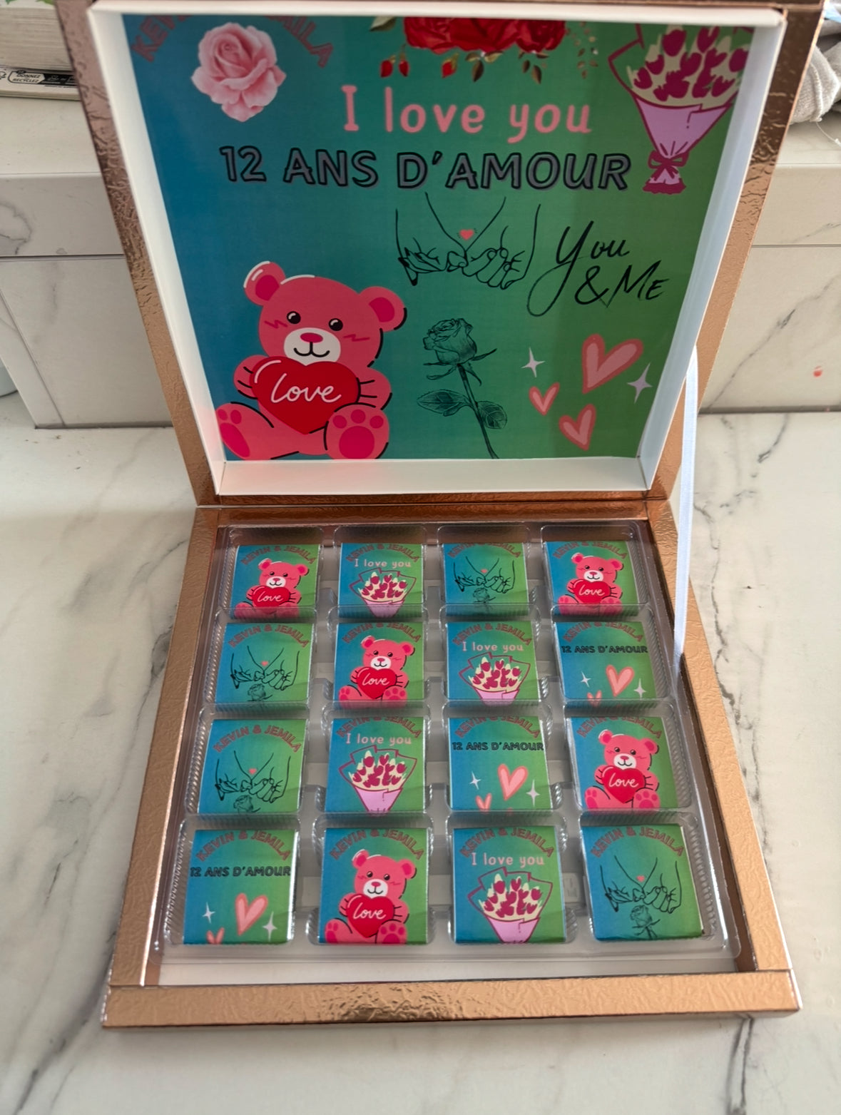 Boîte chocolat personnalisée
